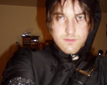 Link Costume in the Twilight Princess Style Everything Black for Dark Link, add boots, chain mail tunic and gauntlet