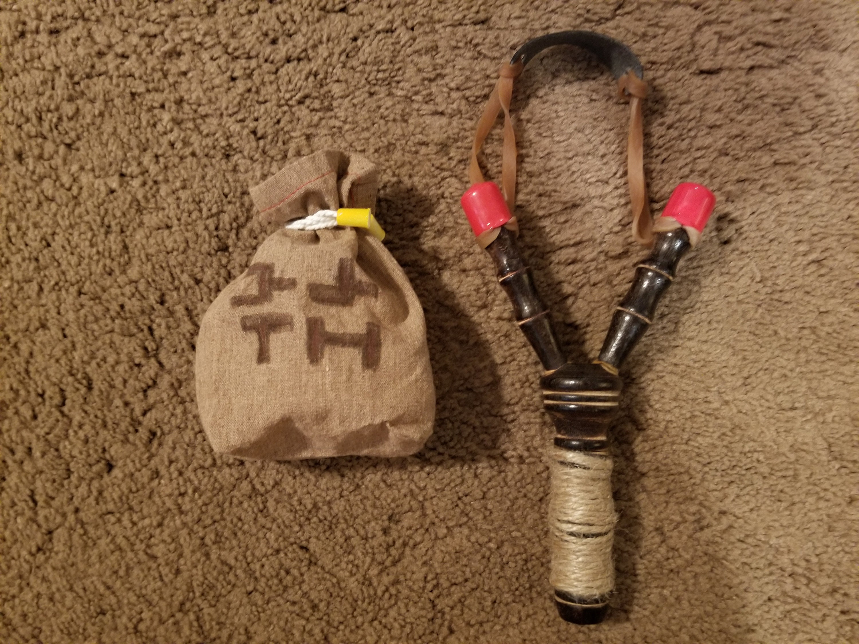 Deku Seed Bullet Bag and Fairy Slingshot Link Cosplay Gift Pack Comes with holster and belt clip to carry the props hands free and in sight