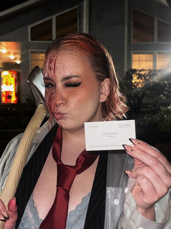 American psycho dress 2025