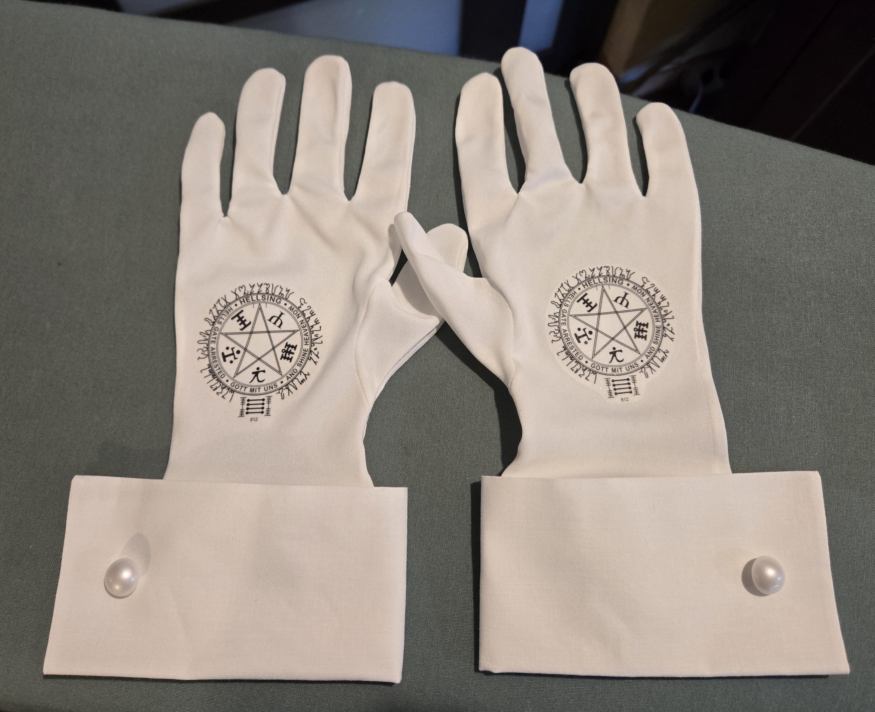 White gloves for your Hellsing Cosplay. Alucard, Alexander