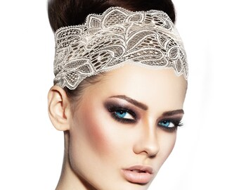 fashion headbands headbands for women Lace turban headbands for women Lace Knotted headband wide headband Lace hairband