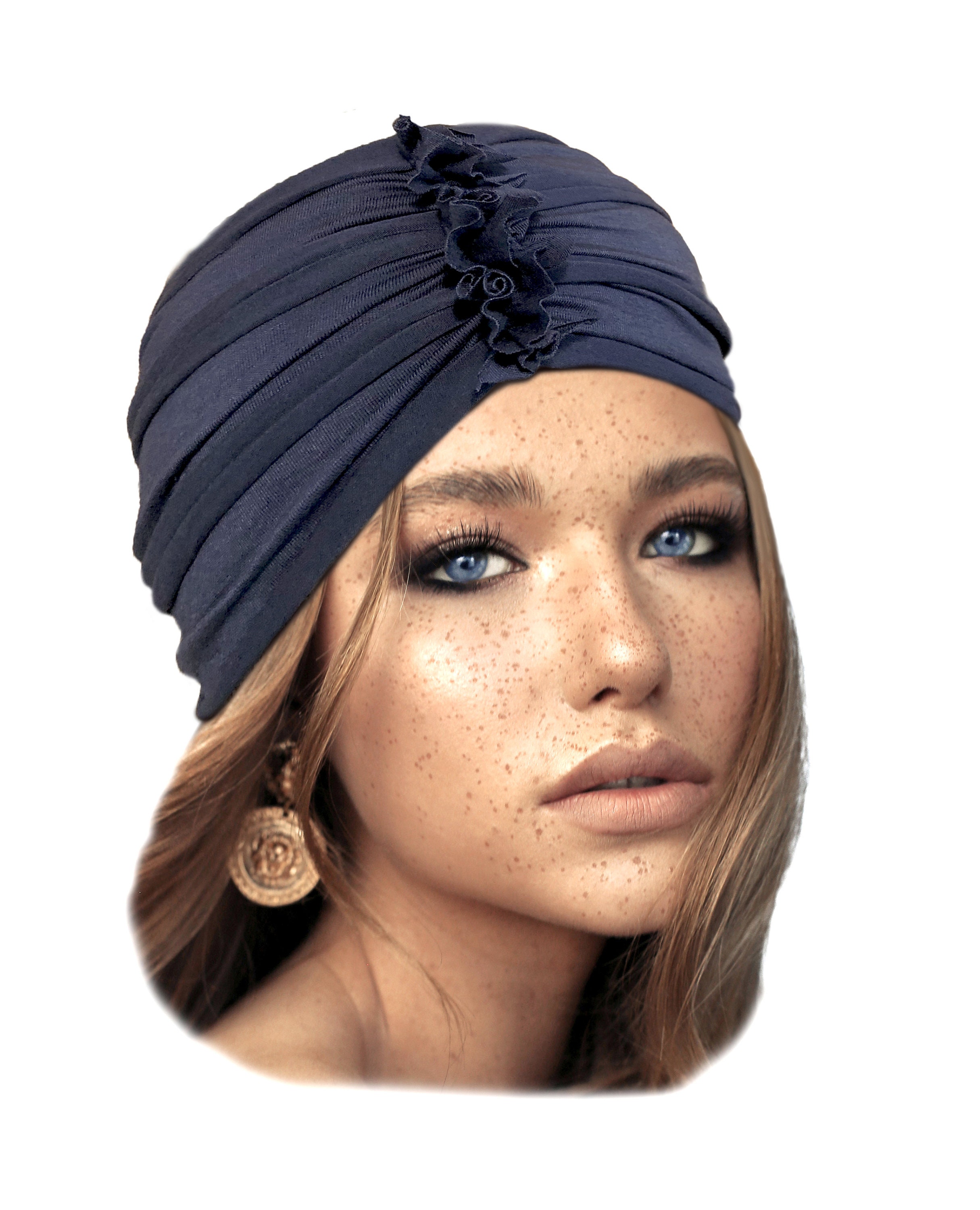 Alopecia Bandana Summer Women Headband Elegant Pearl Lace Flowers