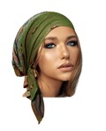 Olive green headscarf cashmere gray headcover pink head covering for women tichel pre tied bandana chemo cap ShariRose product logo