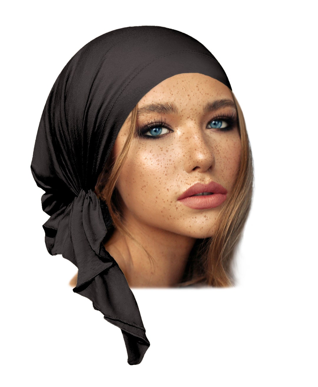 Dark Grey Tichel Headscarf Pre-tied Head Cover for Women Hair - Etsy
