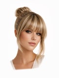 Dirty Blonde Clip In Bangs: Silky Remy Real Human Hair Extensions product logo