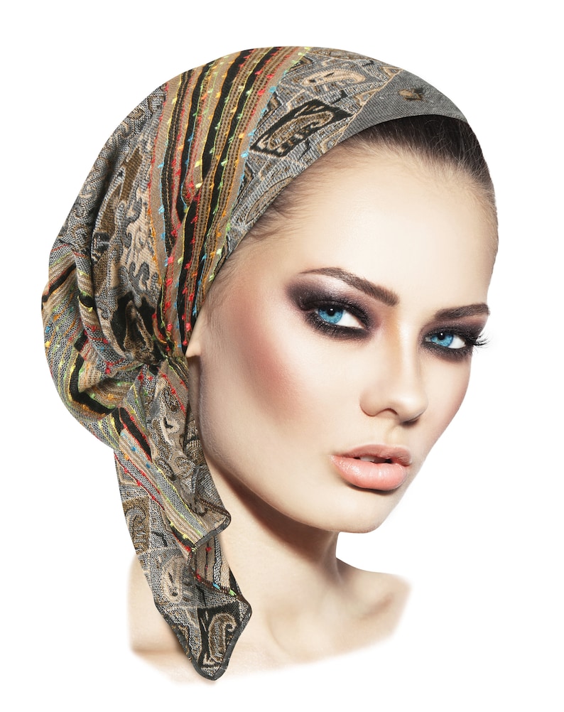 Gray Cashmere Head Scarf Tichel Head Cover for Women Teal Etsy Australia