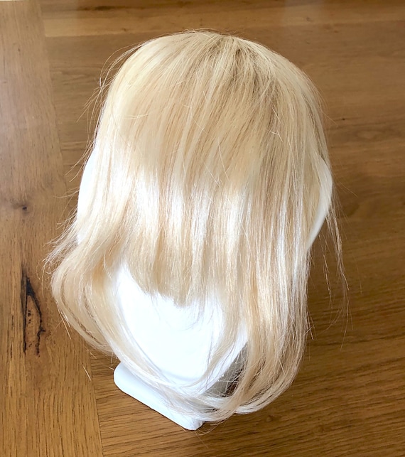 Blonde Bangs in Hair Extensions 100% Virgin - Etsy