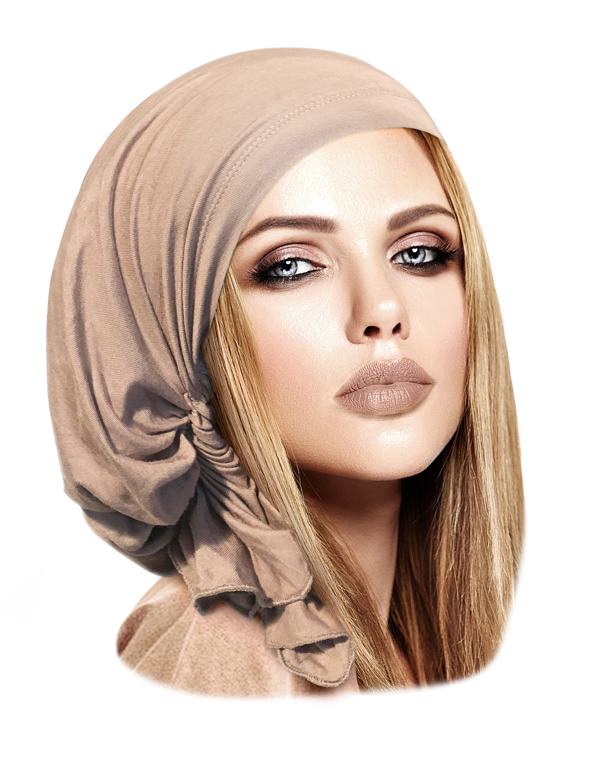 Leichte Beige Kopftuch Kopftuch Tichel Haar Snood Chemo Hut Etsy