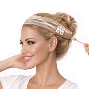 Velvet Non-Slip Wig Grip Headband: Adjustable Hairband Holds Headscarf in Place