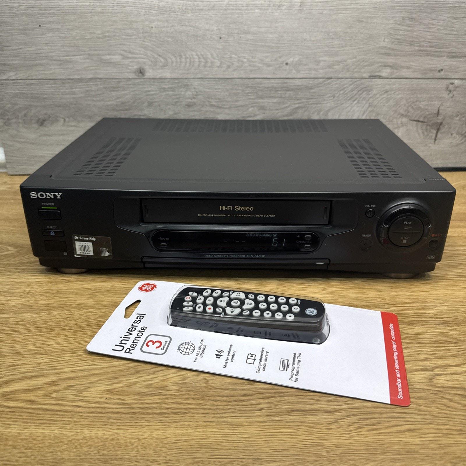 Sony SLV-640HF Vcr Vhs Player Recorder 4 Head Hifi Stereo With