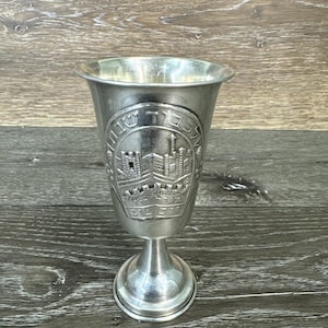 Vintage Sterling Silber Kiddush Cup Jüdische Jejuda Shabbat 44 Gramm