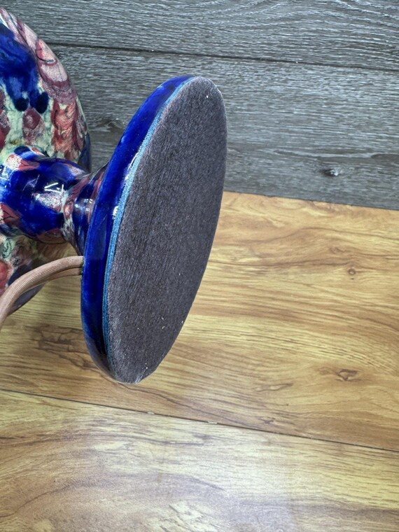 Joseph Mrazek Czech Folk Art Pottery Lamp Peasant Art Industry