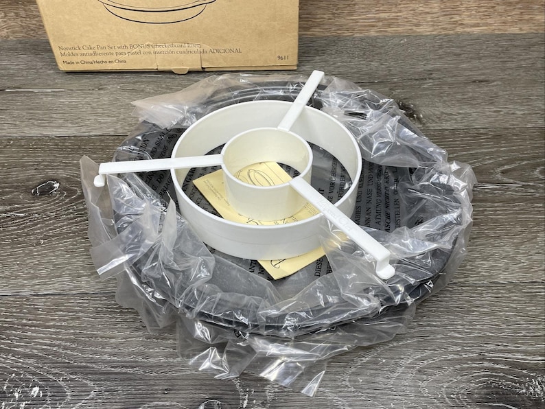 Pampered Chef Single Cake Pan With Checkerboard Insert #9611 - Etsy