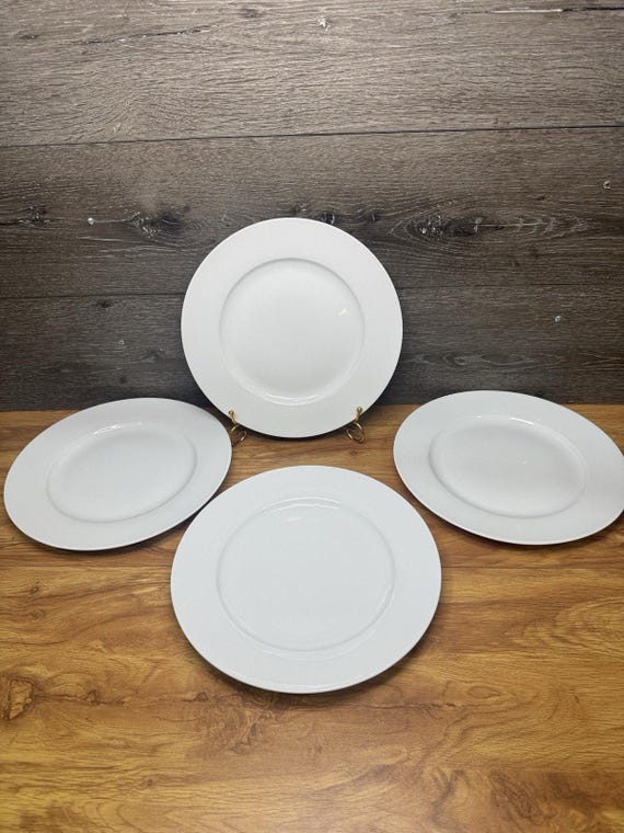 Ralph Lauren Tabletop Collection プレート Ralph Lauren Club Porcelain Dinner Plate 11” Solid White~set of 4