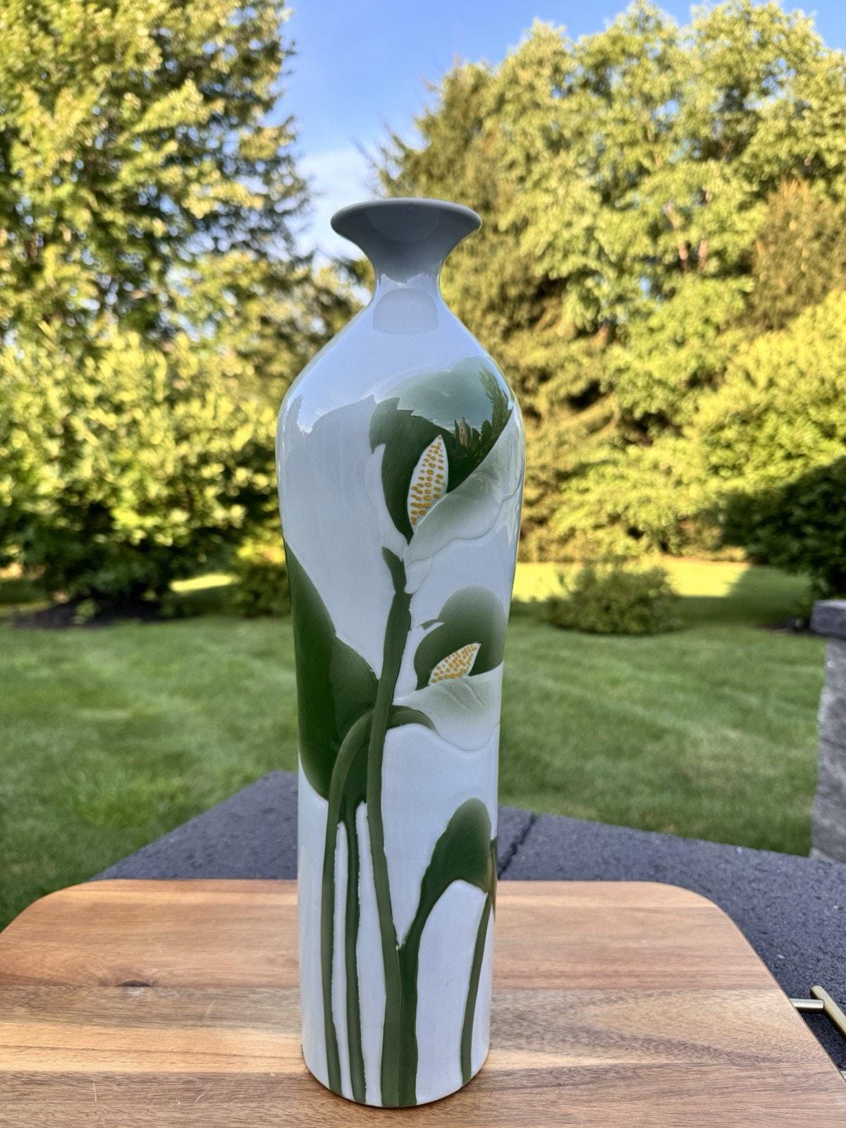 Maitland Smith LTD Vintage Hand Painted Vase 17” Tall - Etsy Hong Kong