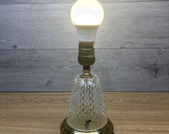 Waterford Crystal Alana Electric Accent Lamp 7.5" Vintage Cut Crystal