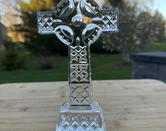 Waterford Crystal Celtic Cross 8” Tall
