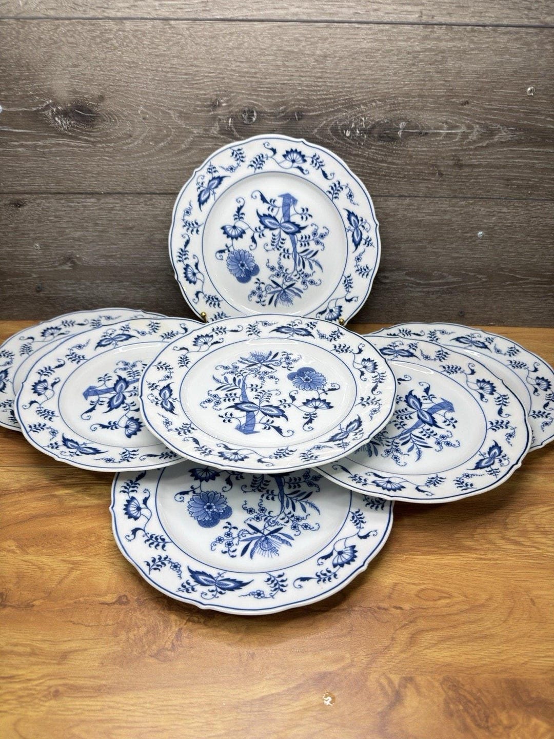 Vintage Blue Danube Japan Dinner Plates 10-1/4”blue Onion Design-set of ...