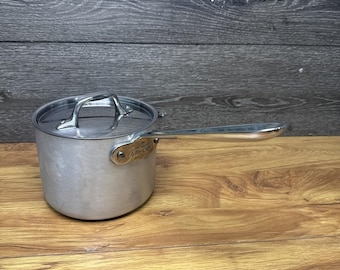 ALL-CLAD MC2 Saucepan & Lid Metal Crafters Master Chef Brushed Stainless 2 Qt