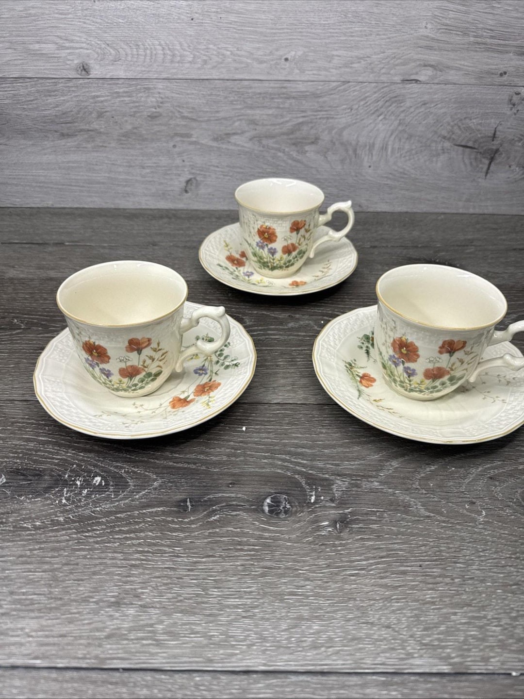Mikasa Margaux Fine Ivory Cup & Saucer D1006 Japan~set of 3 - Etsy