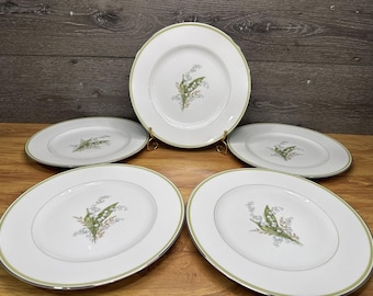 Assiette plate de 10 1/2 po. Franconia-Krautheim & Adelburg ~ lot de 5