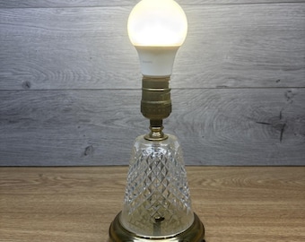 Waterford Crystal Alana Electric Accent Lamp 7.5" Vintage Cut Crystal