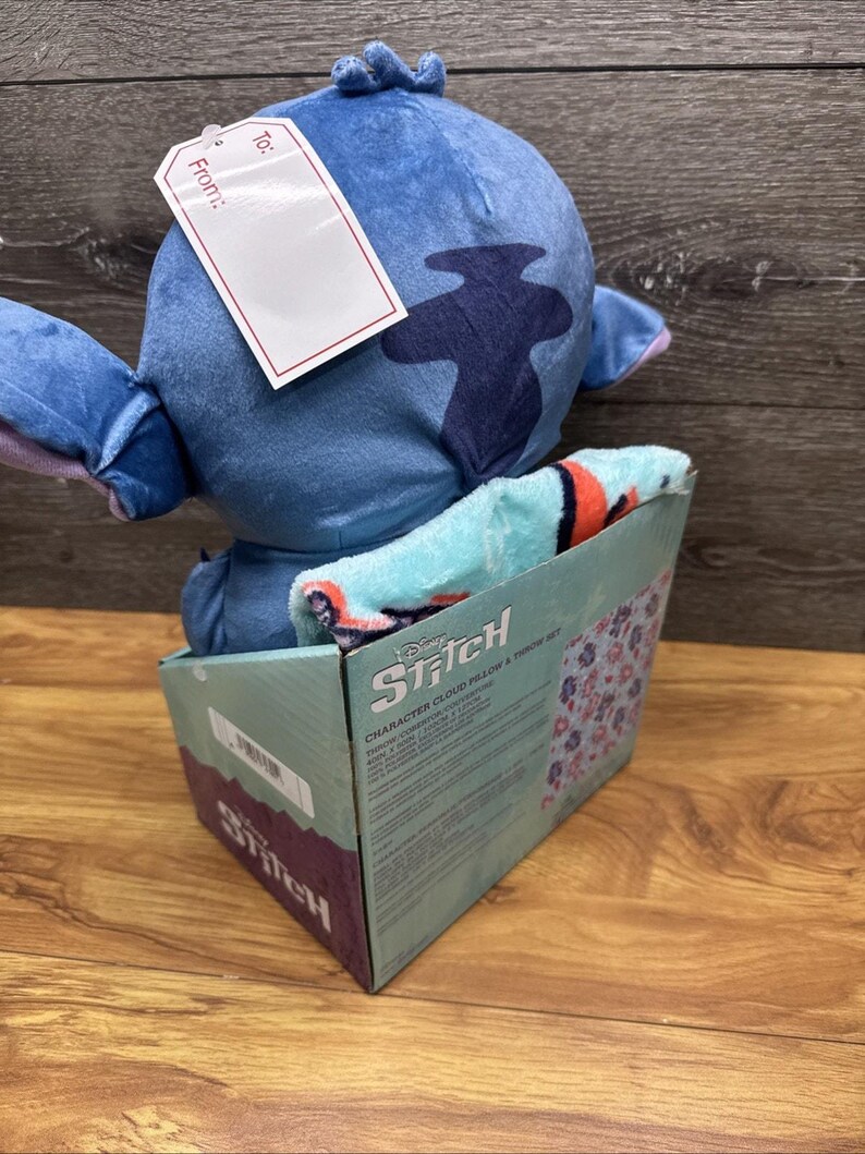 Juego de manta y almohada Disney Stitch con tacto sedoso, 101 x 127 cm imagen 4