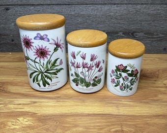 Portmeirion Botanic Garden Canister Set Of 3
