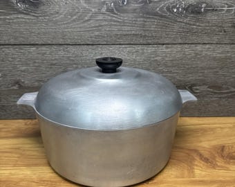Vintage Wagner Ware Magnalite 4248 P aluminium 5 QT koffiebrander met deksel