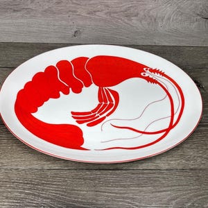 Franci Villa Vanilla Palm Beach Taste Setter 16.5x12.25” Lobster Serving Platter
