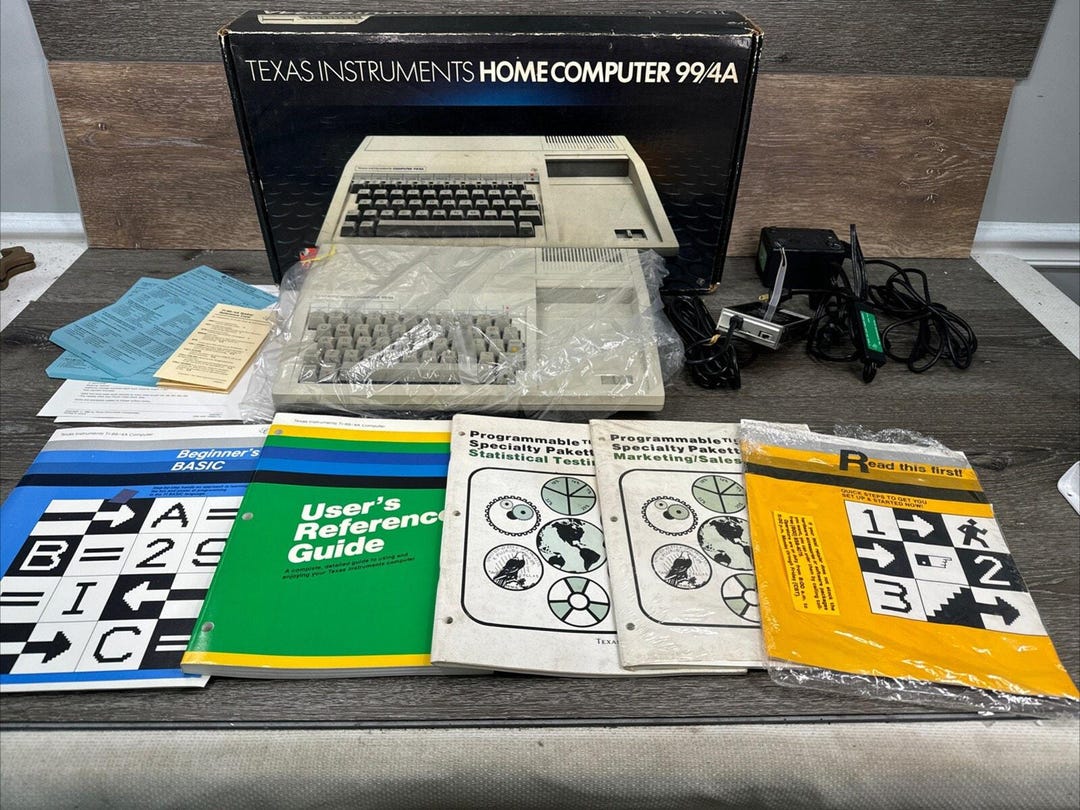 Vintage Texas Instruments TI 99/4A Home Computer in Box - Etsy