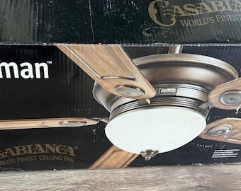Casablanca Whitman Ceiling Fan 54" Brushed Cocoa / Walnut W/ Remote & Light