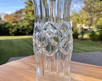 Candelabro de cristal Prescott para lámpara de huracán de 9,5 pulgadas, raro