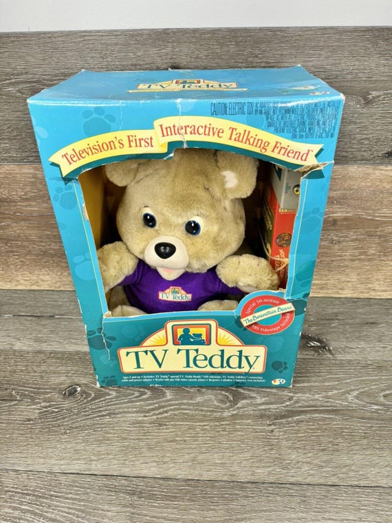1993 TV Teddy Bear Television First Interactive Talking Friend