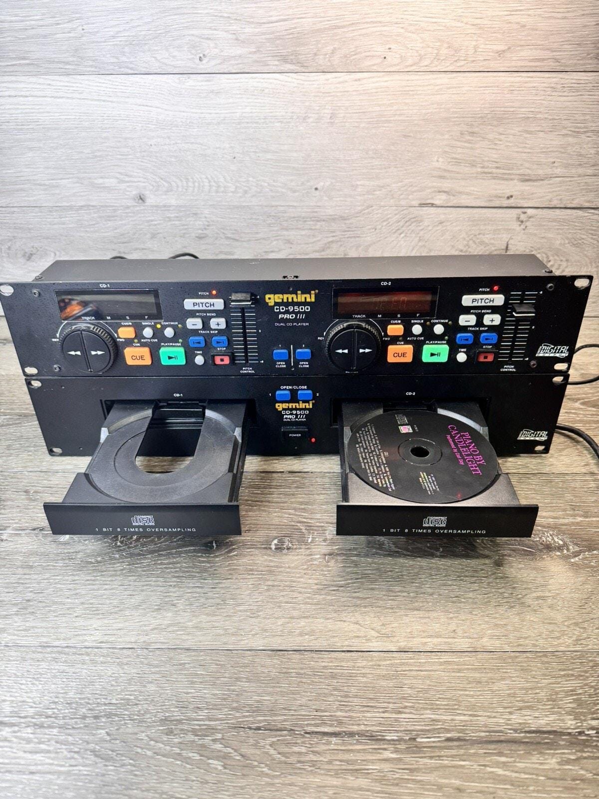 Gemini CD 9500 Pro Ll Dual Tray Player W/remote DJ Mix Controller