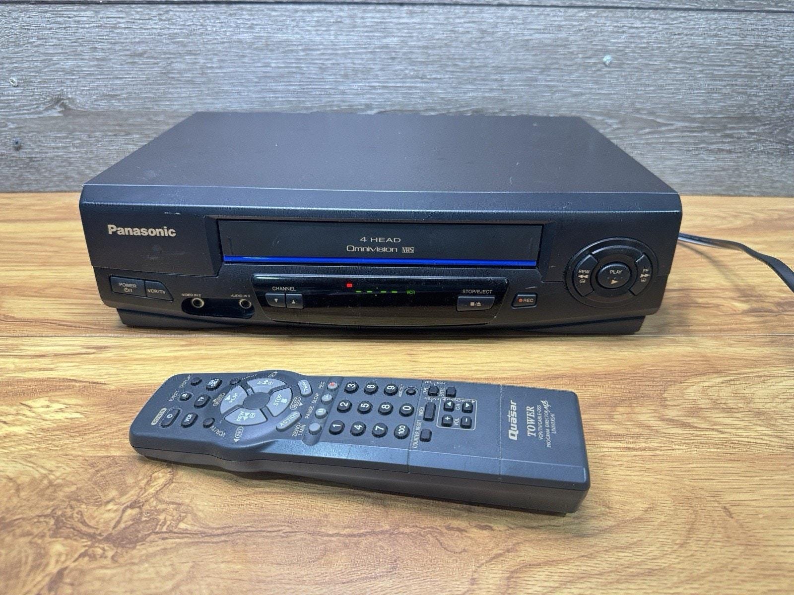 Panasonic PV-V4021 VCR Blue Line Hi-fi Stereo Omnivision Remote