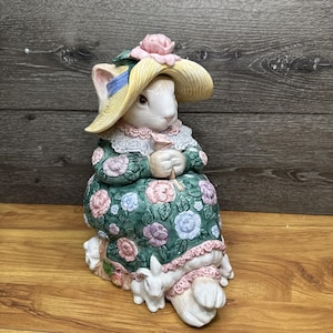 Vintage 1991 Fitz and Floyd Bloomers Bunny Rabbit & Babies Cookie