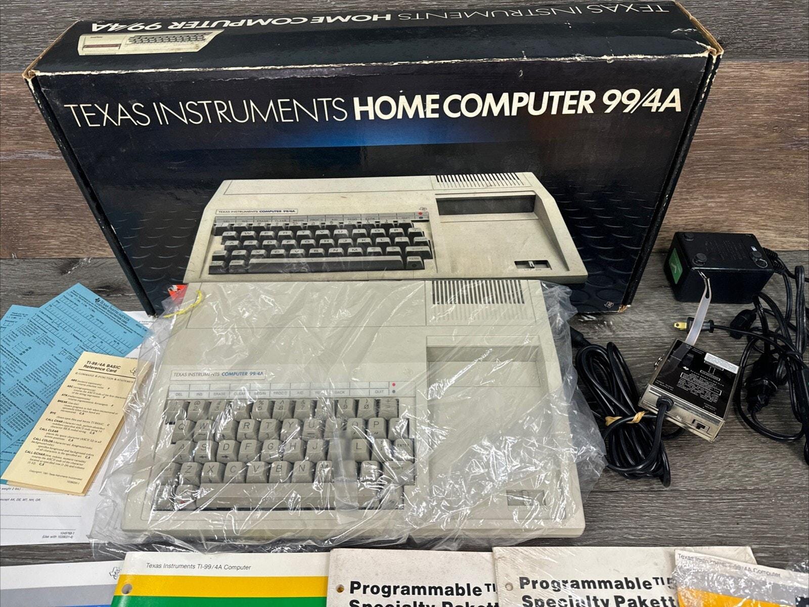 Vintage Texas Instruments TI 99/4A Home Computer in Box - Etsy