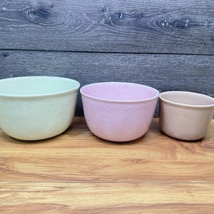 Bauer Speckled Pink Bowl - Etsy