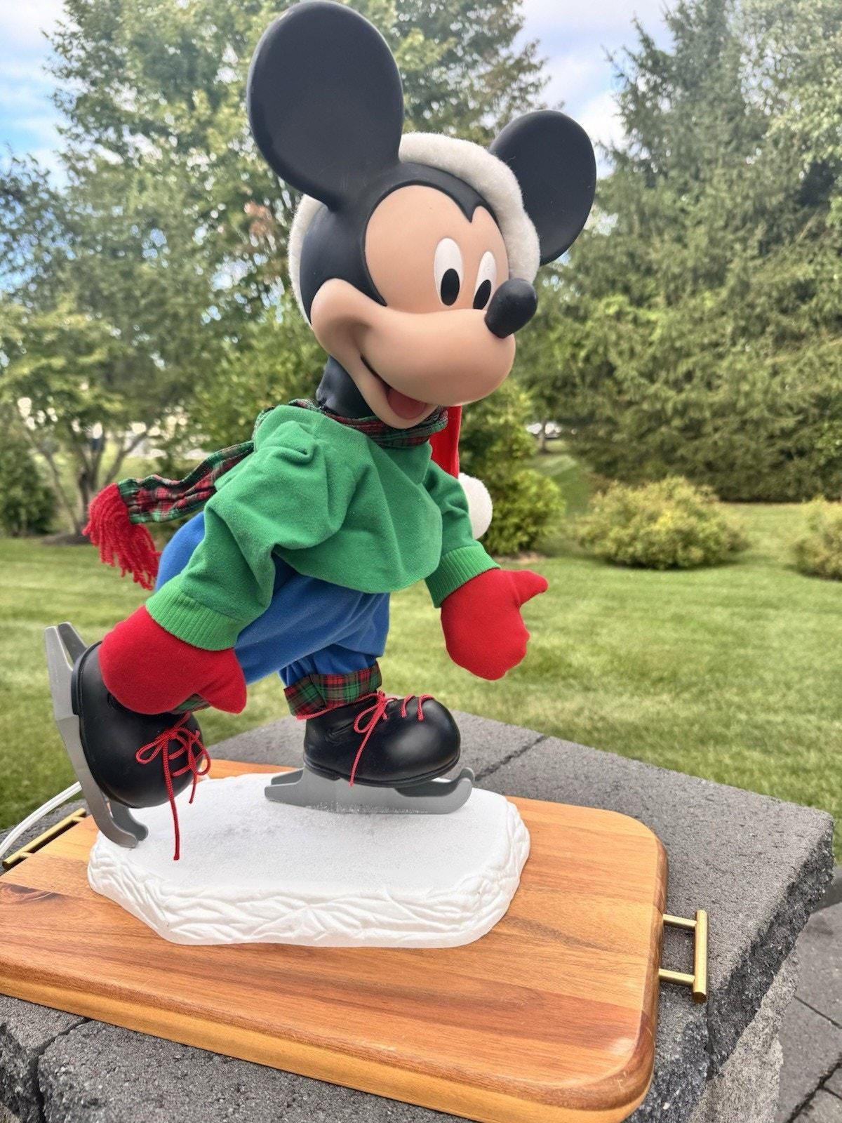 1998 Santas Best Christmas Disney Skating Mickey Mouse 21' Tall - Etsy
