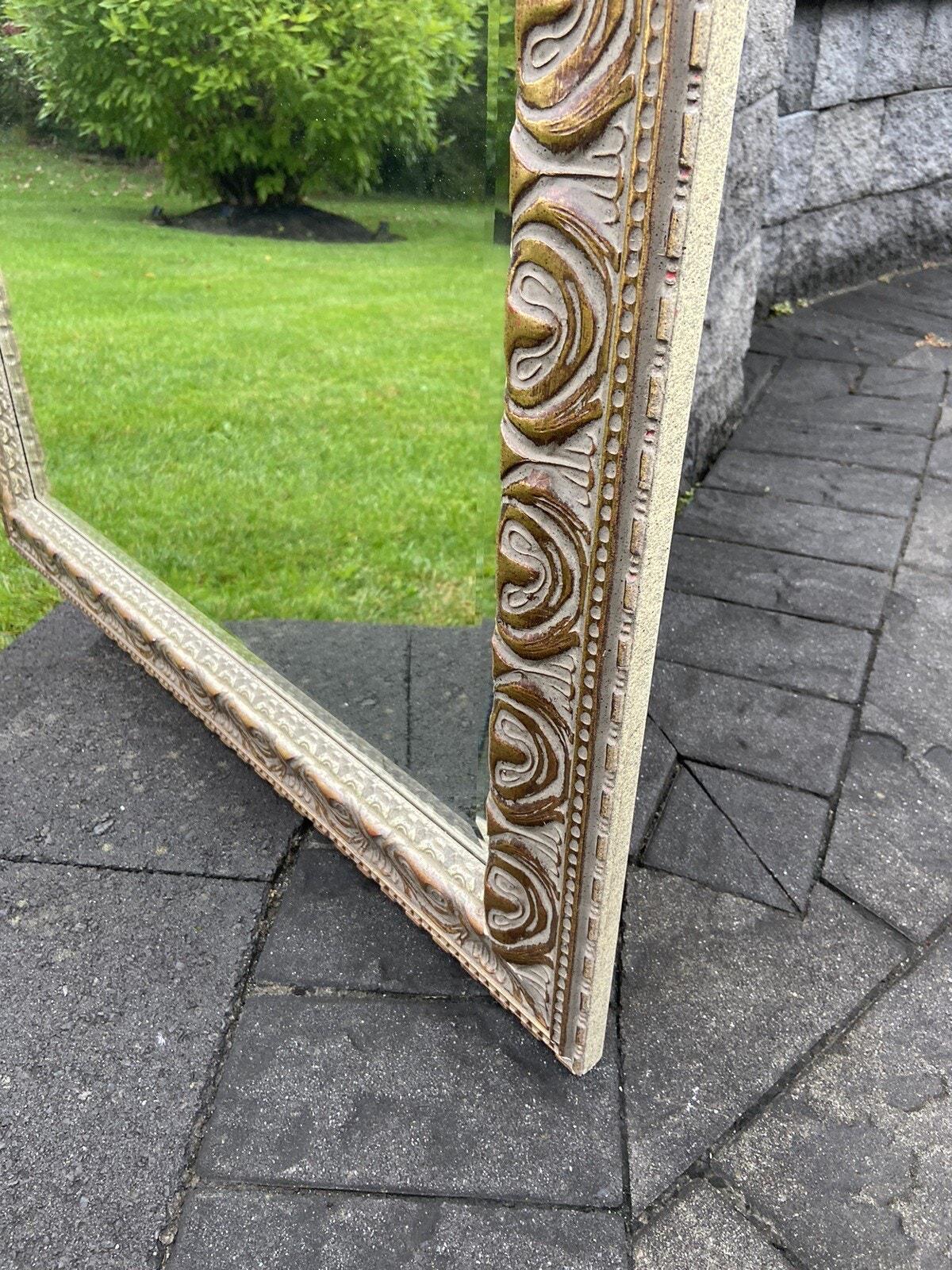 VTG the Bombay Company Rustic Gold Ornate Beveled Hanging Wall