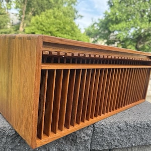 Kalmar Teak Cd Holder - Etsy