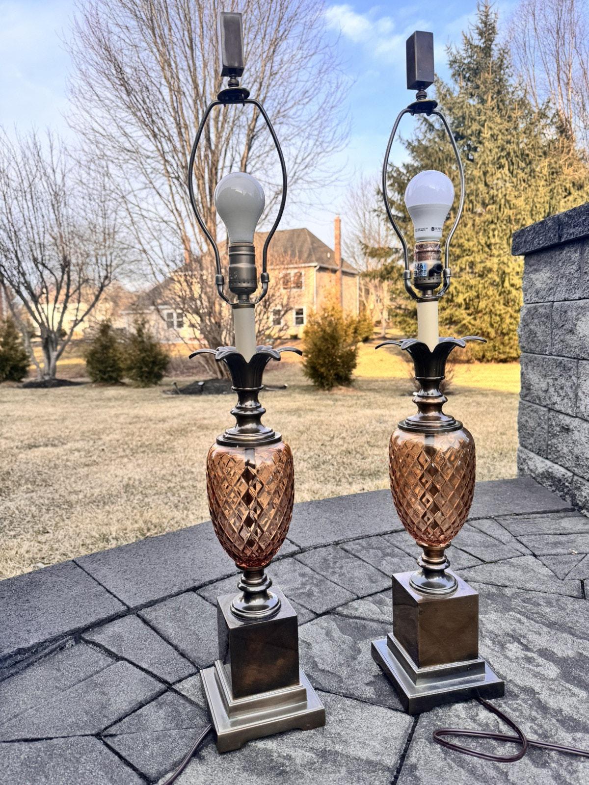 Vintage Pineapple Lamp Crystal - Etsy