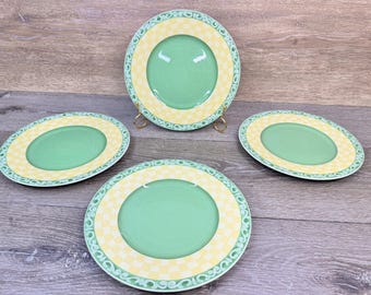 Villeroy Boch Acacia Switch 8.5 zoll Salatteller Summerhouse Grün Gelb ~ 4er Set