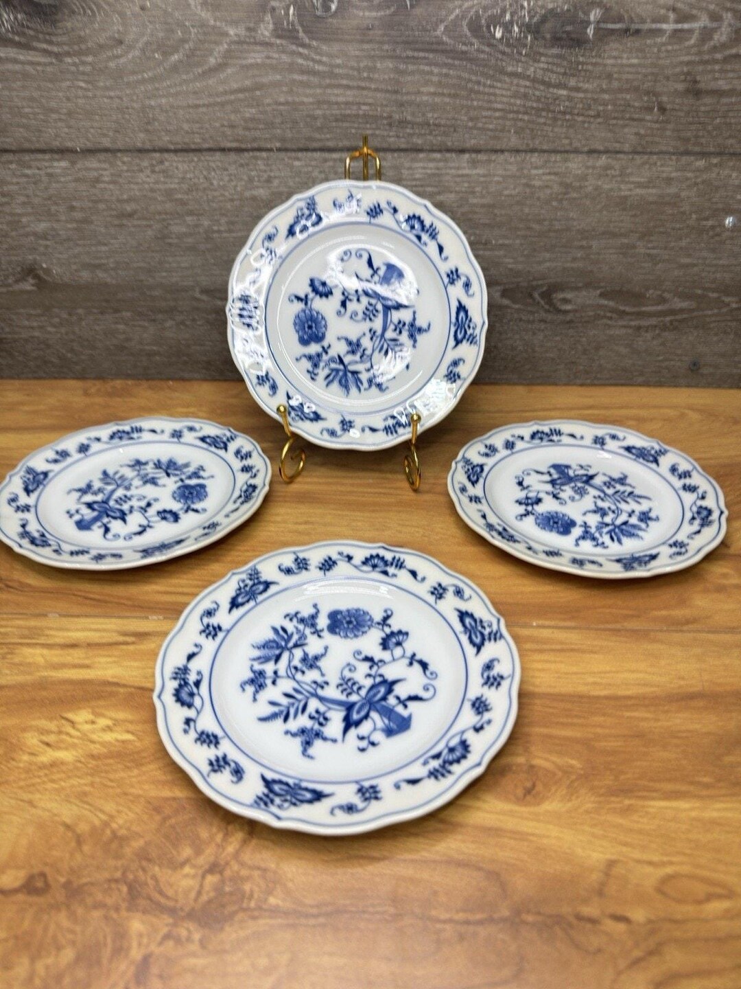 Vintage Blue Danube Japan Bread Plates 6-3/4”blue Onion Design-set of 4 ...