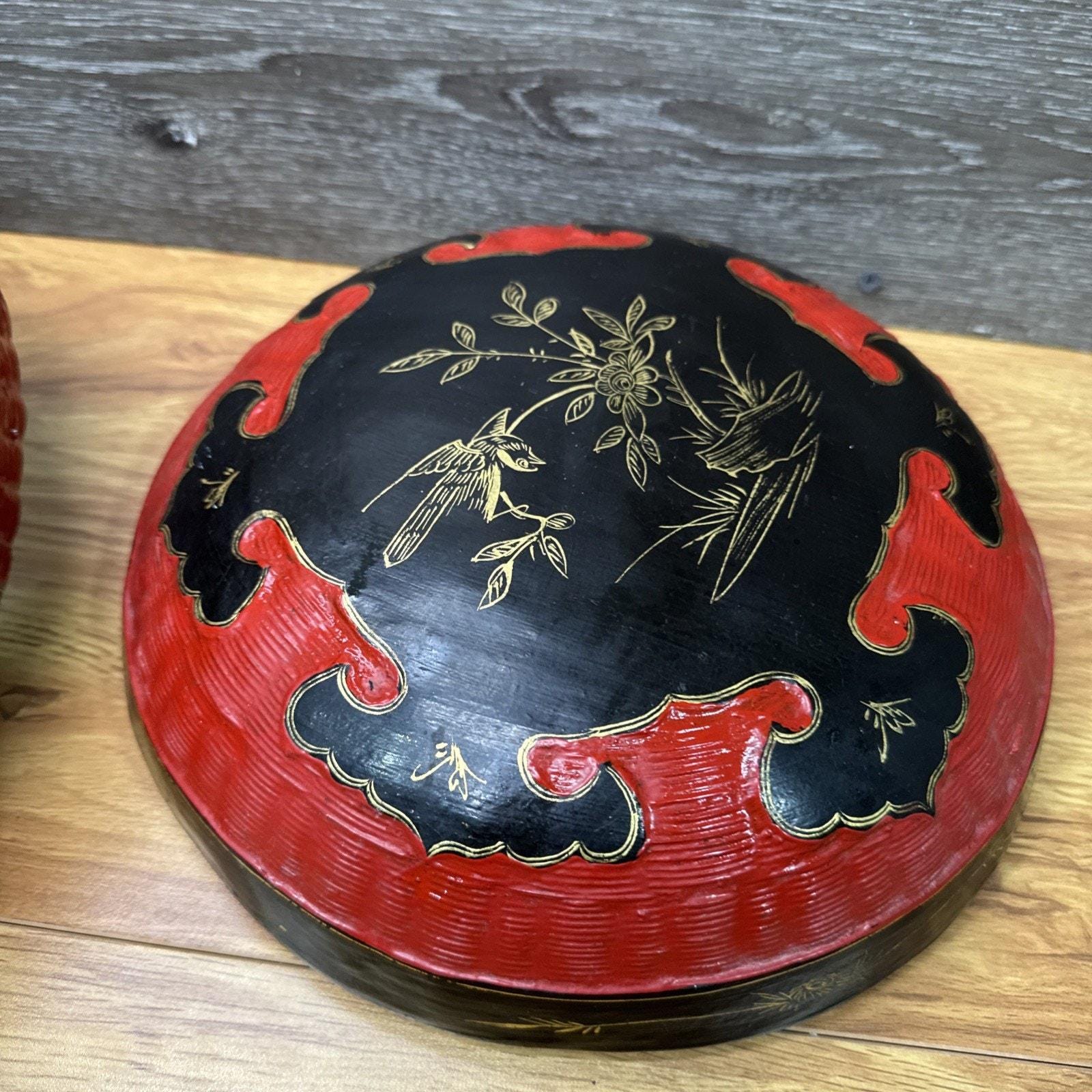 アンティーク ニョニャバスケット プラナカン 漆塗り 竹籠 骨董品 アンティーク ニョニャバスケット プラナカン 漆塗り 竹籠 骨董品