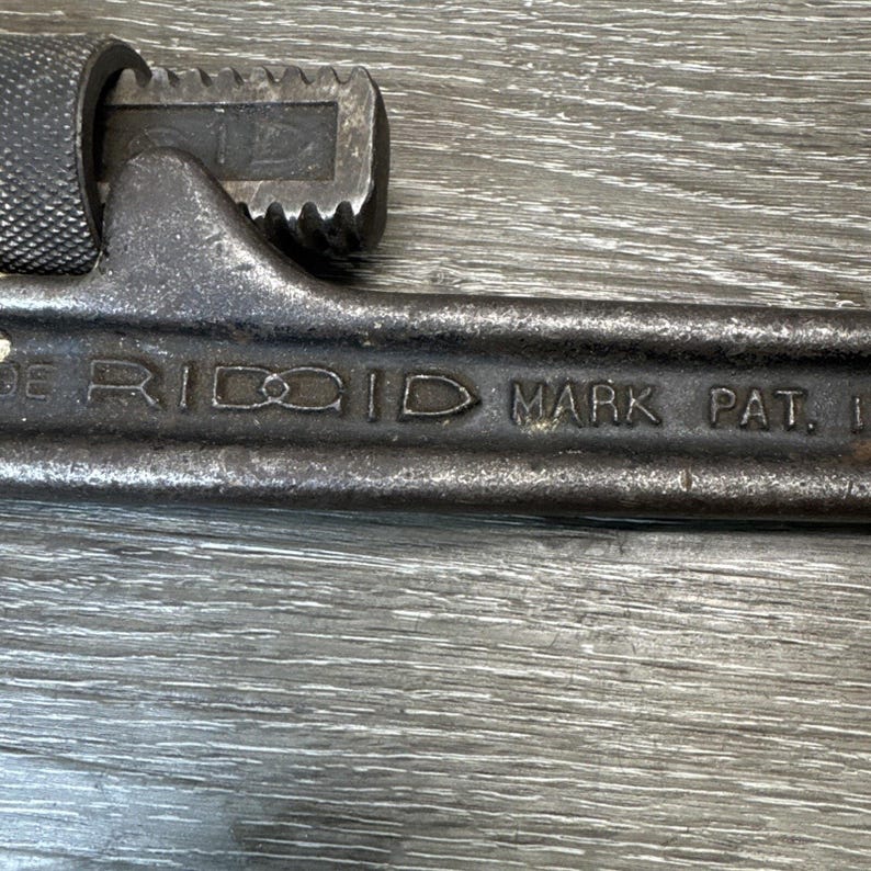 Ridgid Tools Elyria Ohio Usa 18" Pipe Wrench image 5