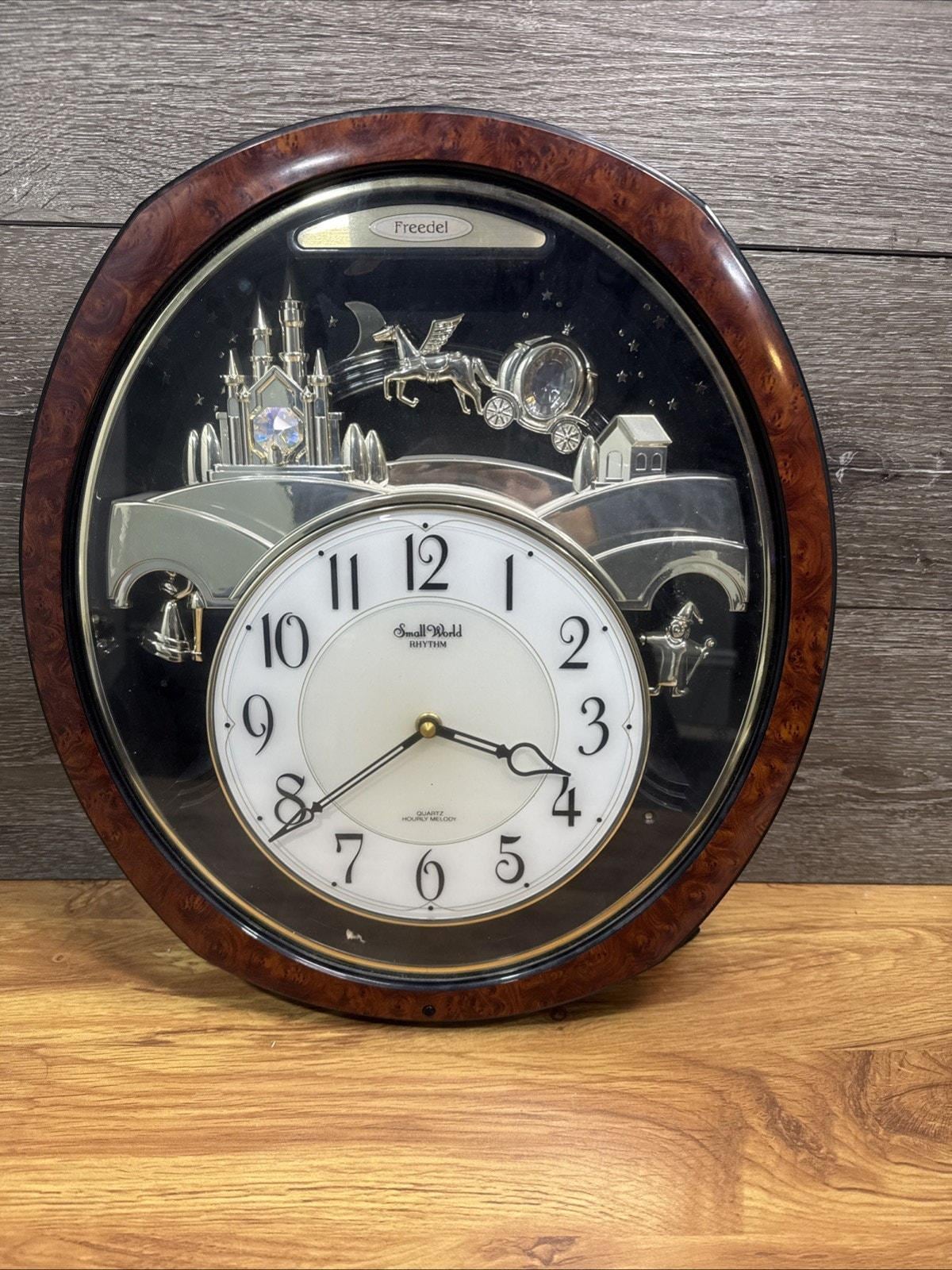Freedel Small World Rhythm Musical Clock Castle Pegasus Carriage