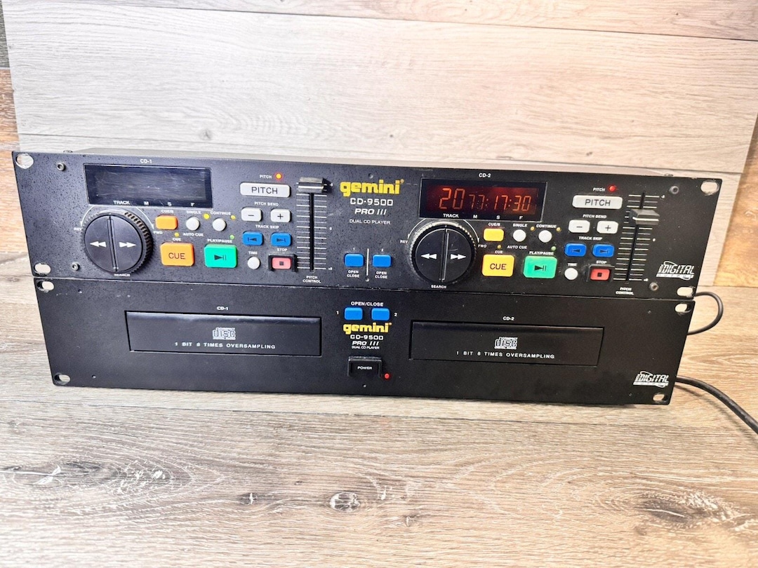 Gemini CD 9500 Pro Ll Dual Tray Player W/remote DJ Mix Controller