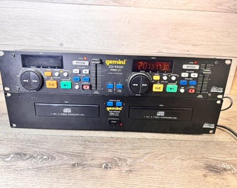 Gemini CD 9500 Pro Ll Dual Tray Player W/remote DJ Mix Controller